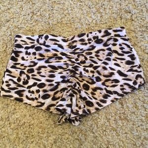 Luna Polewear cheetah cheeky shorts